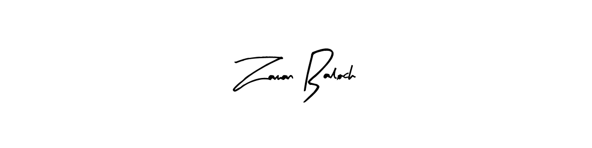 Design your own signature with our free online signature maker. With this signature software, you can create a handwritten (Arty Signature) signature for name Zaman Baloch. Zaman Baloch signature style 8 images and pictures png