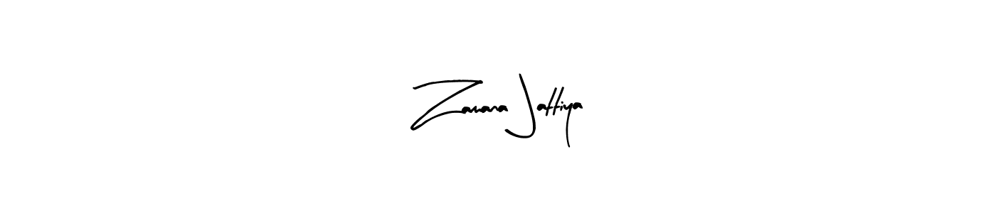 Similarly Arty Signature is the best handwritten signature design. Signature creator online .You can use it as an online autograph creator for name Zamana Jattiya. Zamana Jattiya signature style 8 images and pictures png