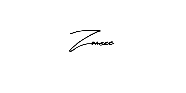 How to make Zameee signature? Arty Signature is a professional autograph style. Create handwritten signature for Zameee name. Zameee signature style 8 images and pictures png