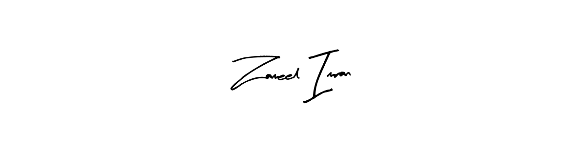 Use a signature maker to create a handwritten signature online. With this signature software, you can design (Arty Signature) your own signature for name Zameel Imran. Zameel Imran signature style 8 images and pictures png