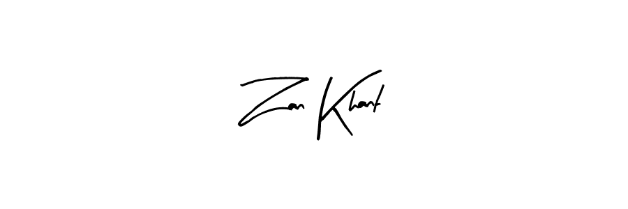 Make a beautiful signature design for name Zan Khant. With this signature (Arty Signature) style, you can create a handwritten signature for free. Zan Khant signature style 8 images and pictures png