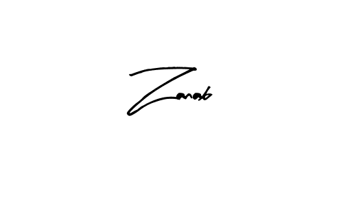 Make a beautiful signature design for name Zanab. Use this online signature maker to create a handwritten signature for free. Zanab signature style 8 images and pictures png