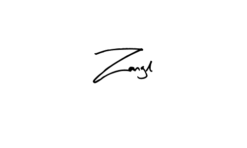 Use a signature maker to create a handwritten signature online. With this signature software, you can design (Arty Signature) your own signature for name Zangl. Zangl signature style 8 images and pictures png