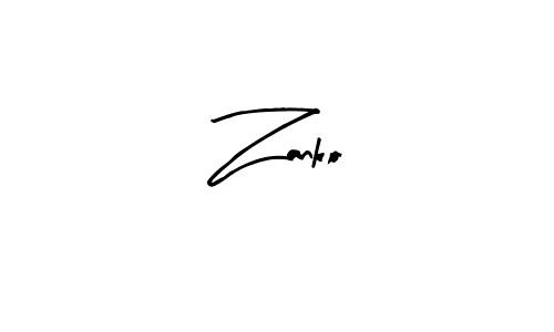 Create a beautiful signature design for name Zanko. With this signature (Arty Signature) fonts, you can make a handwritten signature for free. Zanko signature style 8 images and pictures png
