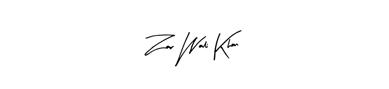 Make a short Zar Wali Khan signature style. Manage your documents anywhere anytime using Arty Signature. Create and add eSignatures, submit forms, share and send files easily. Zar Wali Khan signature style 8 images and pictures png