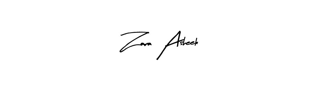 Also we have Zara Asheek name is the best signature style. Create professional handwritten signature collection using Arty Signature autograph style. Zara Asheek signature style 8 images and pictures png