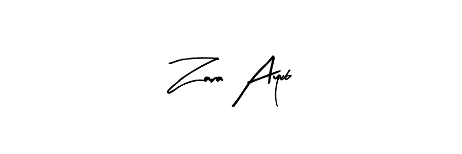 Also we have Zara Ayub name is the best signature style. Create professional handwritten signature collection using Arty Signature autograph style. Zara Ayub signature style 8 images and pictures png