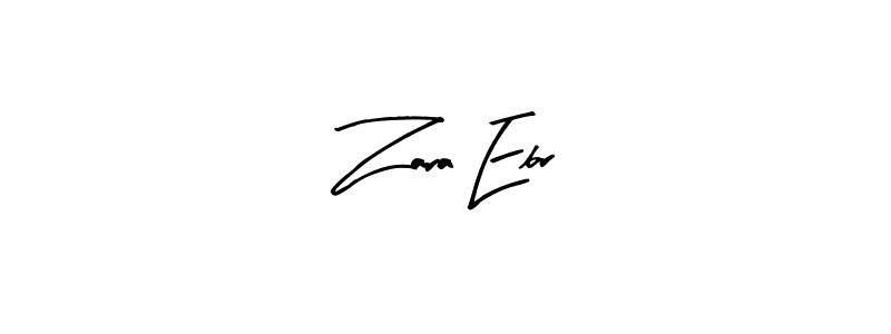 Arty Signature is a professional signature style that is perfect for those who want to add a touch of class to their signature. It is also a great choice for those who want to make their signature more unique. Get Zara Ebr name to fancy signature for free. Zara Ebr signature style 8 images and pictures png