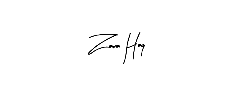 Design your own signature with our free online signature maker. With this signature software, you can create a handwritten (Arty Signature) signature for name Zara Haq. Zara Haq signature style 8 images and pictures png