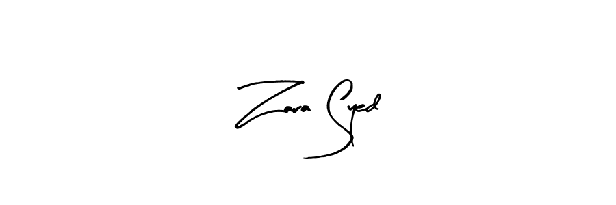Similarly Arty Signature is the best handwritten signature design. Signature creator online .You can use it as an online autograph creator for name Zara Syed. Zara Syed signature style 8 images and pictures png