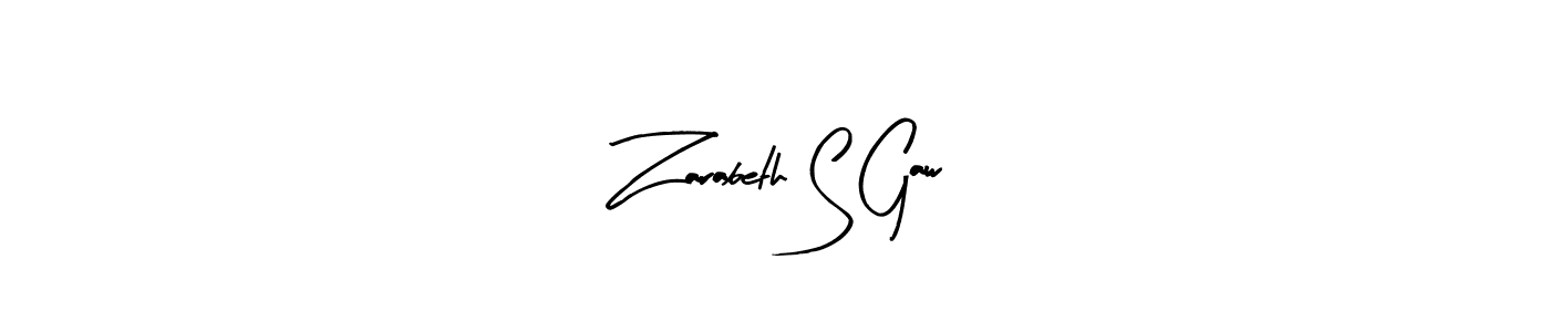 Also You can easily find your signature by using the search form. We will create Zarabeth S Gaw name handwritten signature images for you free of cost using Arty Signature sign style. Zarabeth S Gaw signature style 8 images and pictures png