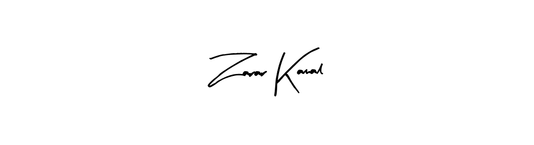 Design your own signature with our free online signature maker. With this signature software, you can create a handwritten (Arty Signature) signature for name Zarar Kamal. Zarar Kamal signature style 8 images and pictures png