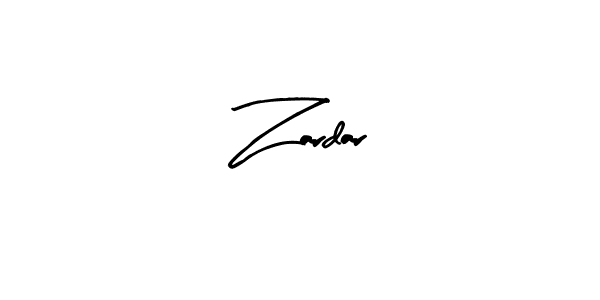 Similarly Arty Signature is the best handwritten signature design. Signature creator online .You can use it as an online autograph creator for name Zardar. Zardar signature style 8 images and pictures png