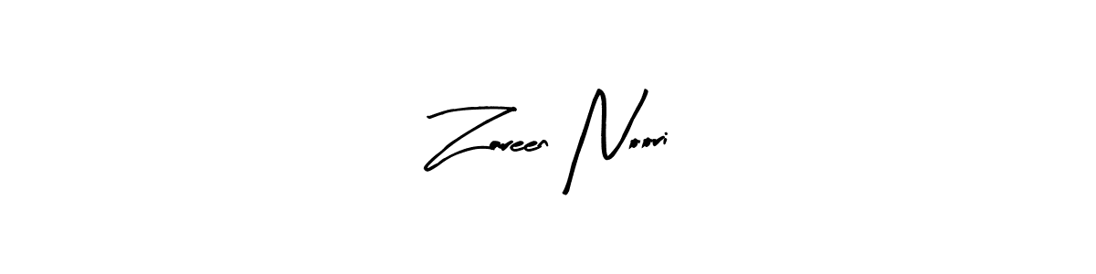 The best way (Arty Signature) to make a short signature is to pick only two or three words in your name. The name Zareen Noori include a total of six letters. For converting this name. Zareen Noori signature style 8 images and pictures png