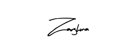 A stylish, flowing autograph style designed for name Zarghuna using Arty Signature typography. Perfect for digital creative projects. Zarghuna signature style 8 images and pictures png