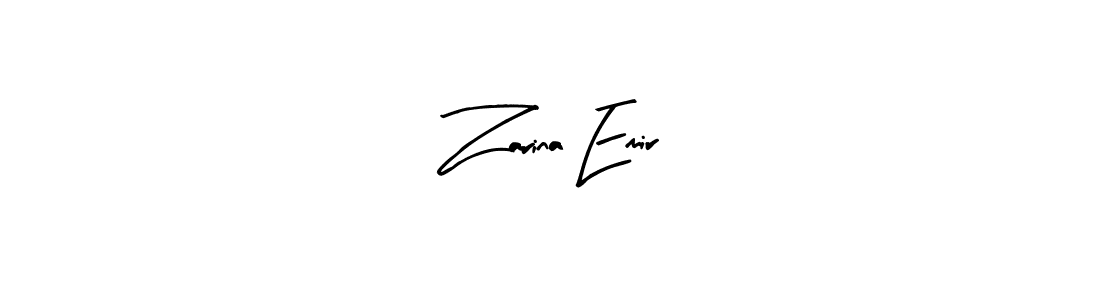 Also You can easily find your signature by using the search form. We will create Zarina Emir name handwritten signature images for you free of cost using Arty Signature sign style. Zarina Emir signature style 8 images and pictures png