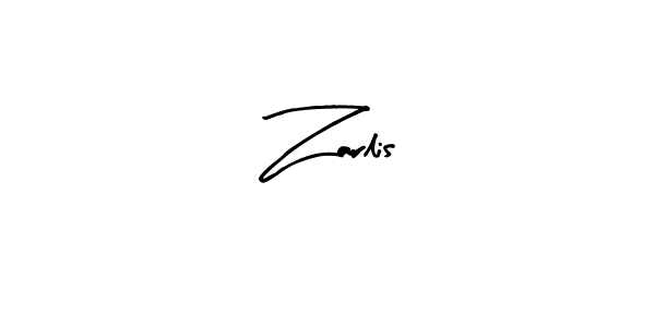 Arty Signature is a professional signature style that is perfect for those who want to add a touch of class to their signature. It is also a great choice for those who want to make their signature more unique. Get Zarlis name to fancy signature for free. Zarlis signature style 8 images and pictures png