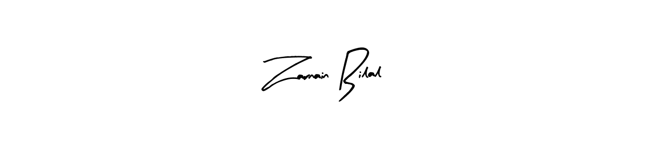 Also we have Zarnain Bilal name is the best signature style. Create professional handwritten signature collection using Arty Signature autograph style. Zarnain Bilal signature style 8 images and pictures png