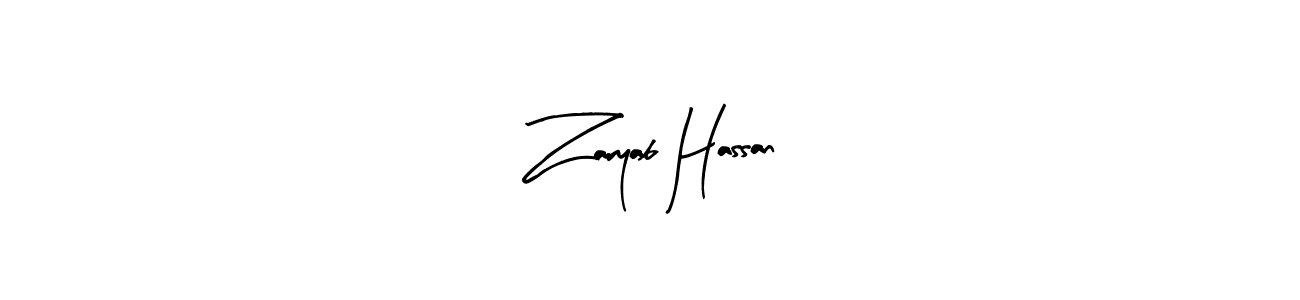 You should practise on your own different ways (Arty Signature) to write your name (Zaryab Hassan) in signature. don't let someone else do it for you. Zaryab Hassan signature style 8 images and pictures png