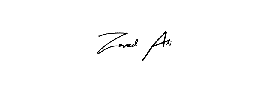 How to make Zaved Ali signature? Arty Signature is a professional autograph style. Create handwritten signature for Zaved Ali name. Zaved Ali signature style 8 images and pictures png