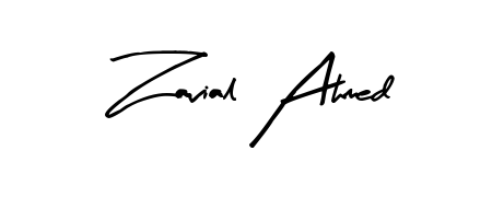 Explore multiple handwriting variations for Zavial Ahmed including this stunning Arty Signature design. Free to use across all platforms. Zavial Ahmed signature style 8 images and pictures png