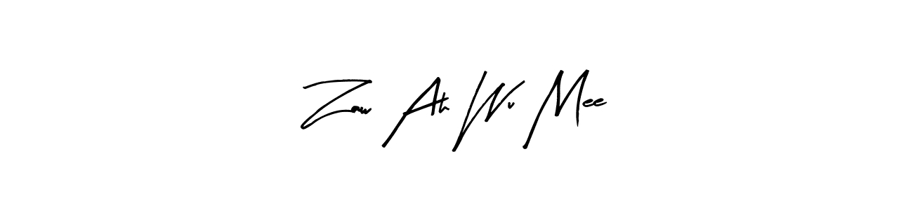 The best way (Arty Signature) to make a short signature is to pick only two or three words in your name. The name Zaw Ah Wu Mee include a total of six letters. For converting this name. Zaw Ah Wu Mee signature style 8 images and pictures png