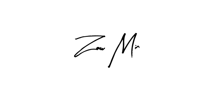 Best and Professional Signature Style for Zaw Min. Arty Signature Best Signature Style Collection. Zaw Min signature style 8 images and pictures png