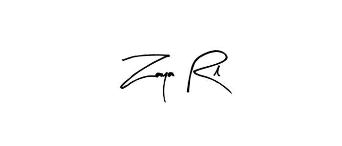 Design your own signature with our free online signature maker. With this signature software, you can create a handwritten (Arty Signature) signature for name Zaya Rl. Zaya Rl signature style 8 images and pictures png