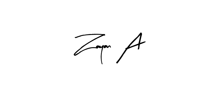See photos of Zayan A official signature by Spectra . Check more albums & portfolios. Read reviews & check more about Arty Signature font. Zayan A signature style 8 images and pictures png