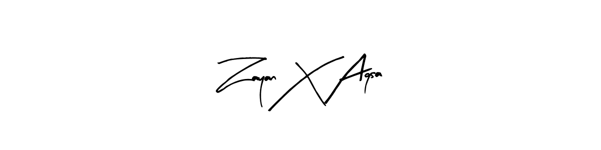 Best and Professional Signature Style for Zayan X Aqsa. Arty Signature Best Signature Style Collection. Zayan X Aqsa signature style 8 images and pictures png