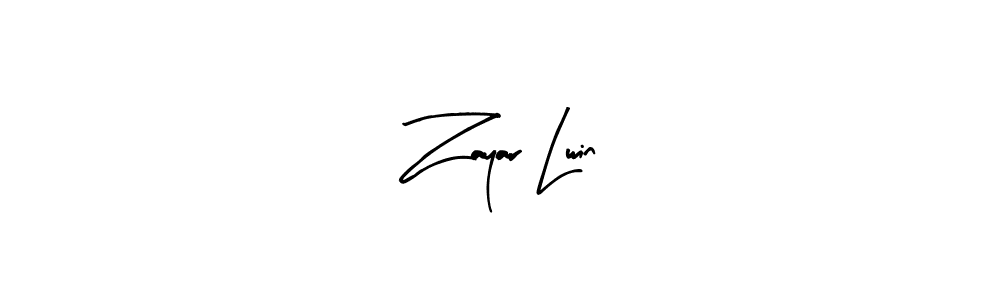 Also we have Zayar Lwin name is the best signature style. Create professional handwritten signature collection using Arty Signature autograph style. Zayar Lwin signature style 8 images and pictures png