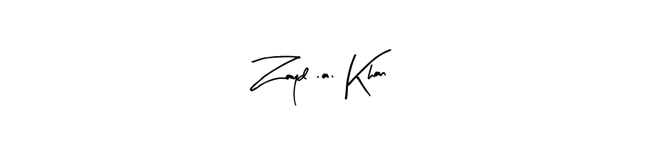 Here are the top 10 professional signature styles for the name Zayd .a. Khan. These are the best autograph styles you can use for your name. Zayd .a. Khan signature style 8 images and pictures png