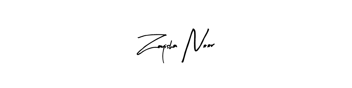 Zayisha Noor stylish signature style. Best Handwritten Sign (Arty Signature) for my name. Handwritten Signature Collection Ideas for my name Zayisha Noor. Zayisha Noor signature style 8 images and pictures png