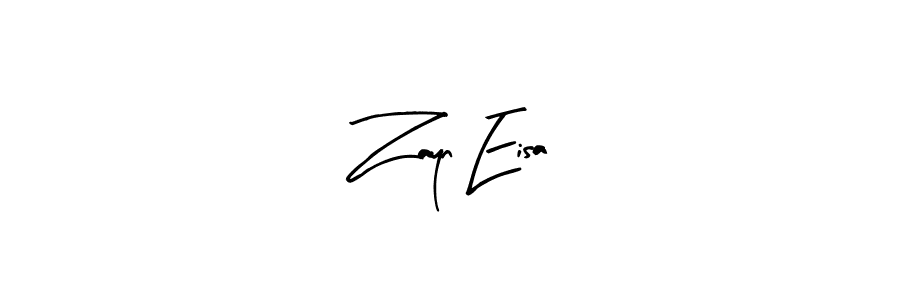 Use a signature maker to create a handwritten signature online. With this signature software, you can design (Arty Signature) your own signature for name Zayn Eisa. Zayn Eisa signature style 8 images and pictures png