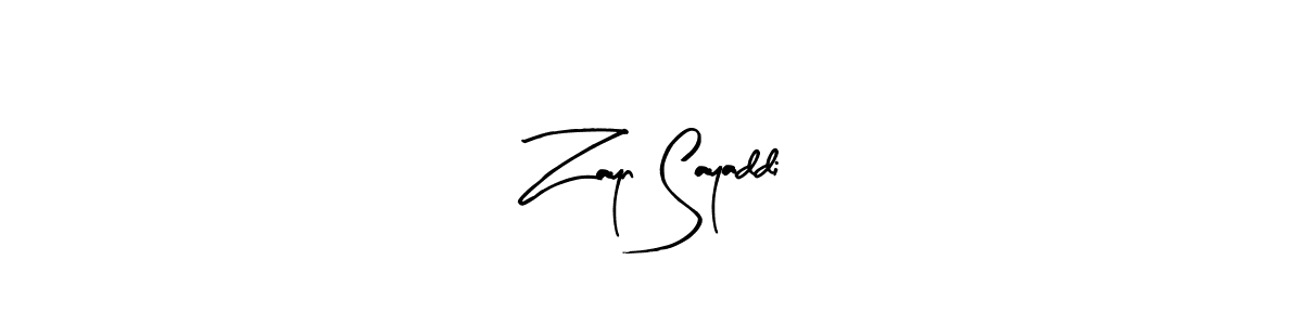 Create a beautiful signature design for name Zayn Sayaddi. With this signature (Arty Signature) fonts, you can make a handwritten signature for free. Zayn Sayaddi signature style 8 images and pictures png