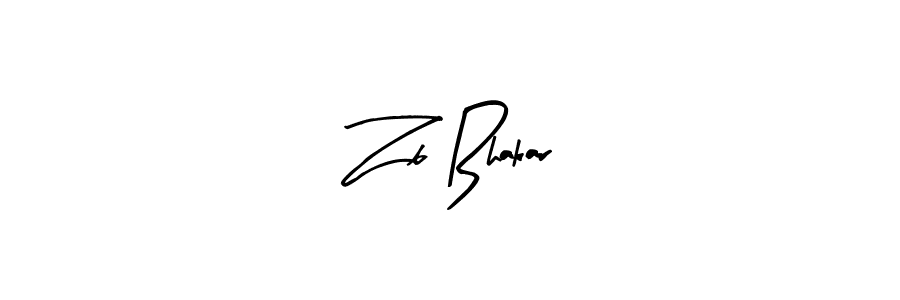Best and Professional Signature Style for Zb Bhakar. Arty Signature Best Signature Style Collection. Zb Bhakar signature style 8 images and pictures png