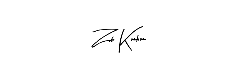 Similarly Arty Signature is the best handwritten signature design. Signature creator online .You can use it as an online autograph creator for name Zb Kumkum. Zb Kumkum signature style 8 images and pictures png