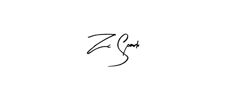 Create a beautiful signature design for name Zc Spark. With this signature (Arty Signature) fonts, you can make a handwritten signature for free. Zc Spark signature style 8 images and pictures png