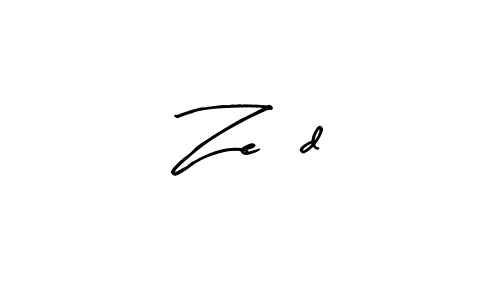 Arty Signature is a professional signature style that is perfect for those who want to add a touch of class to their signature. It is also a great choice for those who want to make their signature more unique. Get Zeïd name to fancy signature for free. Zeïd signature style 8 images and pictures png