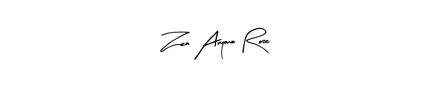 Best and Professional Signature Style for Zea Aryana Rose. Arty Signature Best Signature Style Collection. Zea Aryana Rose signature style 8 images and pictures png