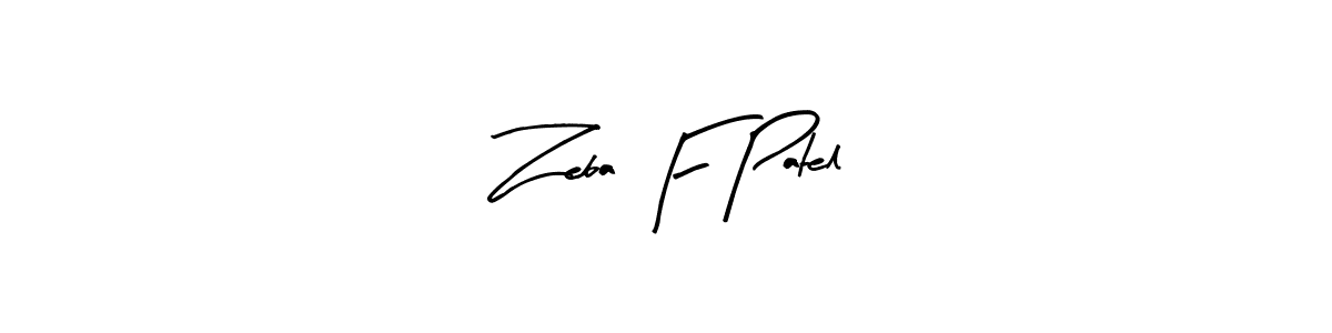 How to Draw Zeba F Patel signature style? Arty Signature is a latest design signature styles for name Zeba F Patel. Zeba F Patel signature style 8 images and pictures png