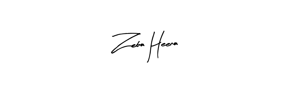 Zeba Heena stylish signature style. Best Handwritten Sign (Arty Signature) for my name. Handwritten Signature Collection Ideas for my name Zeba Heena. Zeba Heena signature style 8 images and pictures png