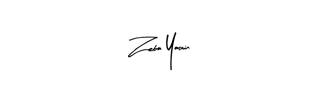 How to make Zeba Yasmin signature? Arty Signature is a professional autograph style. Create handwritten signature for Zeba Yasmin name. Zeba Yasmin signature style 8 images and pictures png