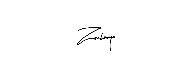 Similarly Arty Signature is the best handwritten signature design. Signature creator online .You can use it as an online autograph creator for name Zecharya. Zecharya signature style 8 images and pictures png