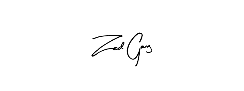 Also we have Zed Gang name is the best signature style. Create professional handwritten signature collection using Arty Signature autograph style. Zed Gang signature style 8 images and pictures png