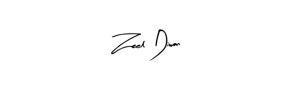 Make a beautiful signature design for name Zeel Diwan. With this signature (Arty Signature) style, you can create a handwritten signature for free. Zeel Diwan signature style 8 images and pictures png