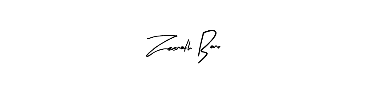 How to make Zeenath Banu name signature. Use Arty Signature style for creating short signs online. This is the latest handwritten sign. Zeenath Banu signature style 8 images and pictures png