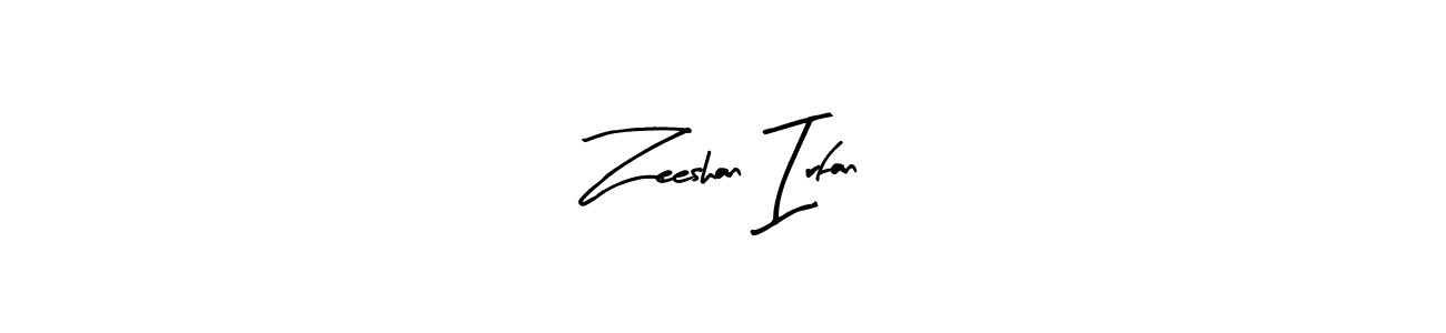 Similarly Arty Signature is the best handwritten signature design. Signature creator online .You can use it as an online autograph creator for name Zeeshan Irfan. Zeeshan Irfan signature style 8 images and pictures png