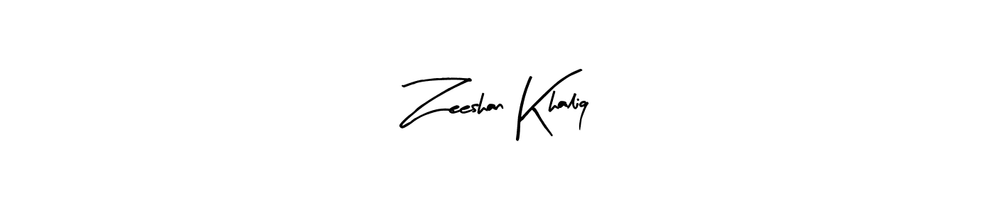The best way (Arty Signature) to make a short signature is to pick only two or three words in your name. The name Zeeshan Khaliq include a total of six letters. For converting this name. Zeeshan Khaliq signature style 8 images and pictures png