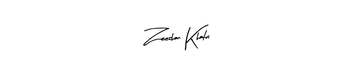 Make a beautiful signature design for name Zeeshan Khatri. With this signature (Arty Signature) style, you can create a handwritten signature for free. Zeeshan Khatri signature style 8 images and pictures png